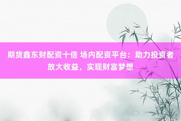 期货鑫东财配资十倍 场内配资平台：助力投资者放大收益，实现财富梦想