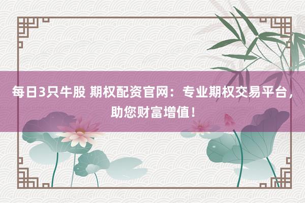 每日3只牛股 期权配资官网：专业期权交易平台，助您财富增值！