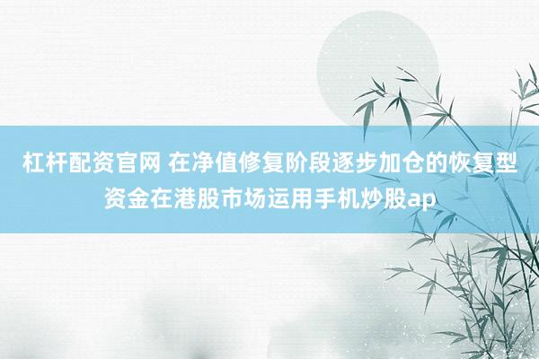 杠杆配资官网 在净值修复阶段逐步加仓的恢复型资金在港股市场运用手机炒股ap
