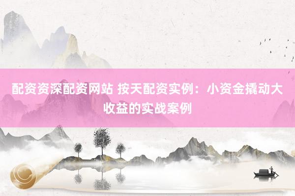配资资深配资网站 按天配资实例：小资金撬动大收益的实战案例